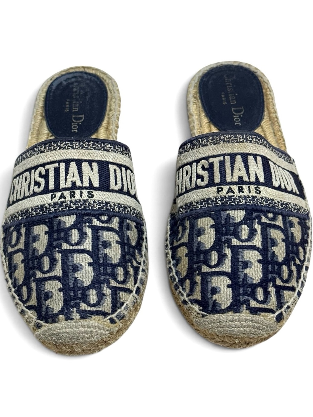 Dior Espadrille Mules Size 37.5